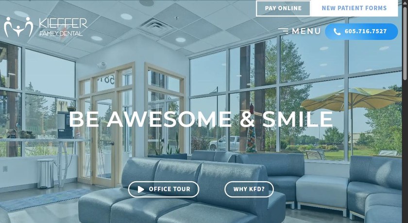 Screenshot of the Kieffer Family Dental website