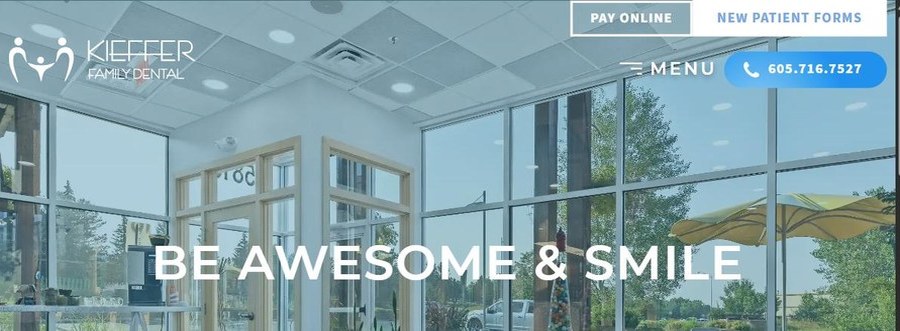 Screenshot of the Kieffer Family Dental website