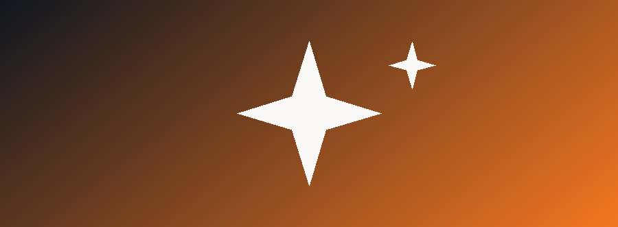 Sparkle icon representing brand identity