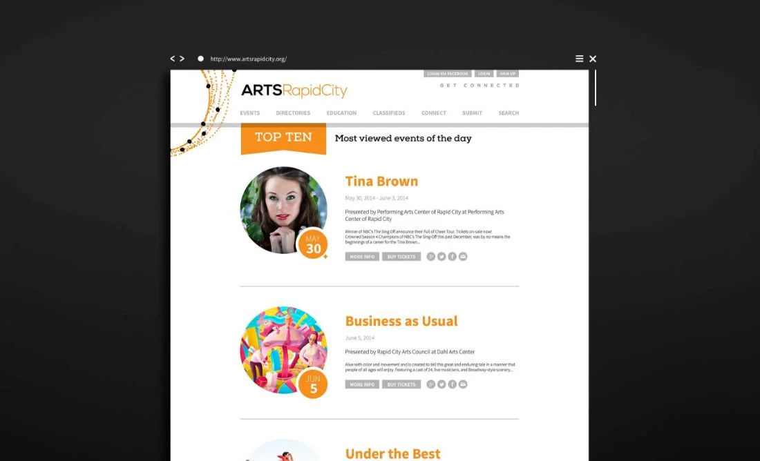 Arts Rapid City Website