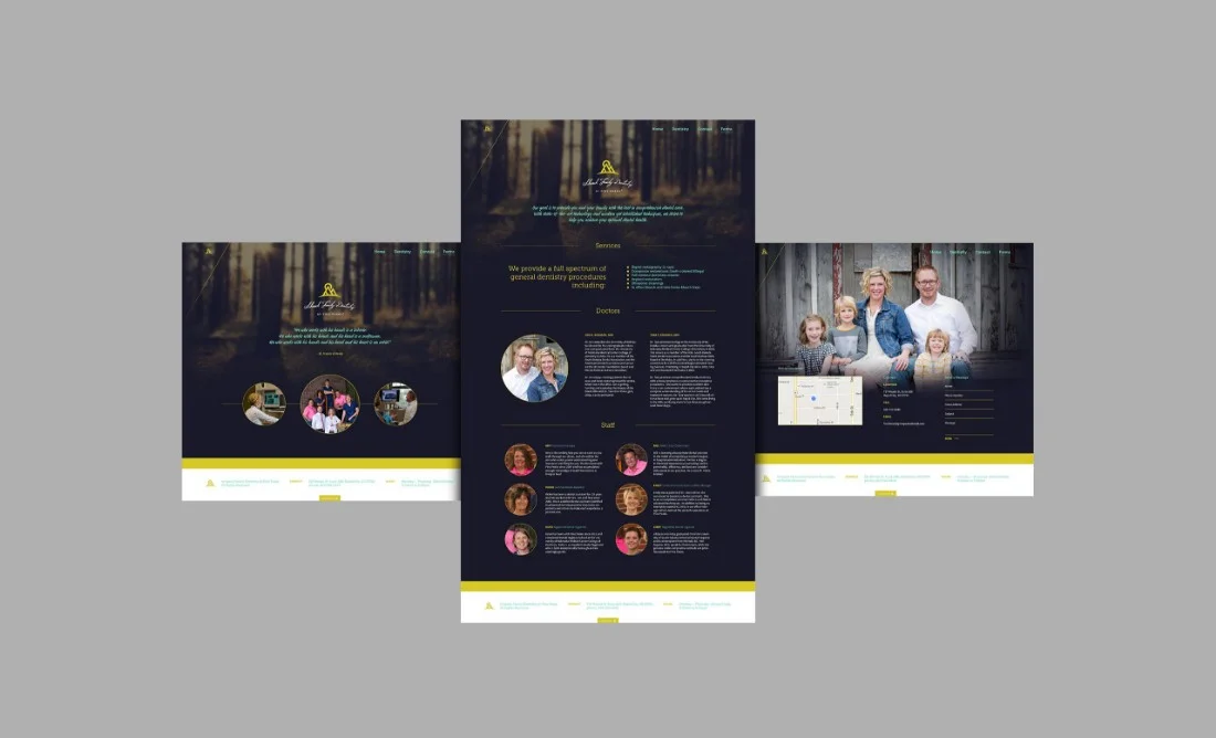 Schaack Family Dental Logo and Website